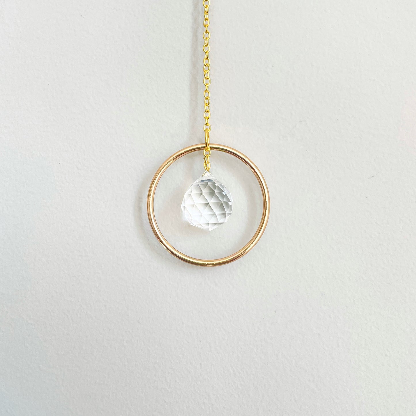 Small Suncatcher with Gold Ring