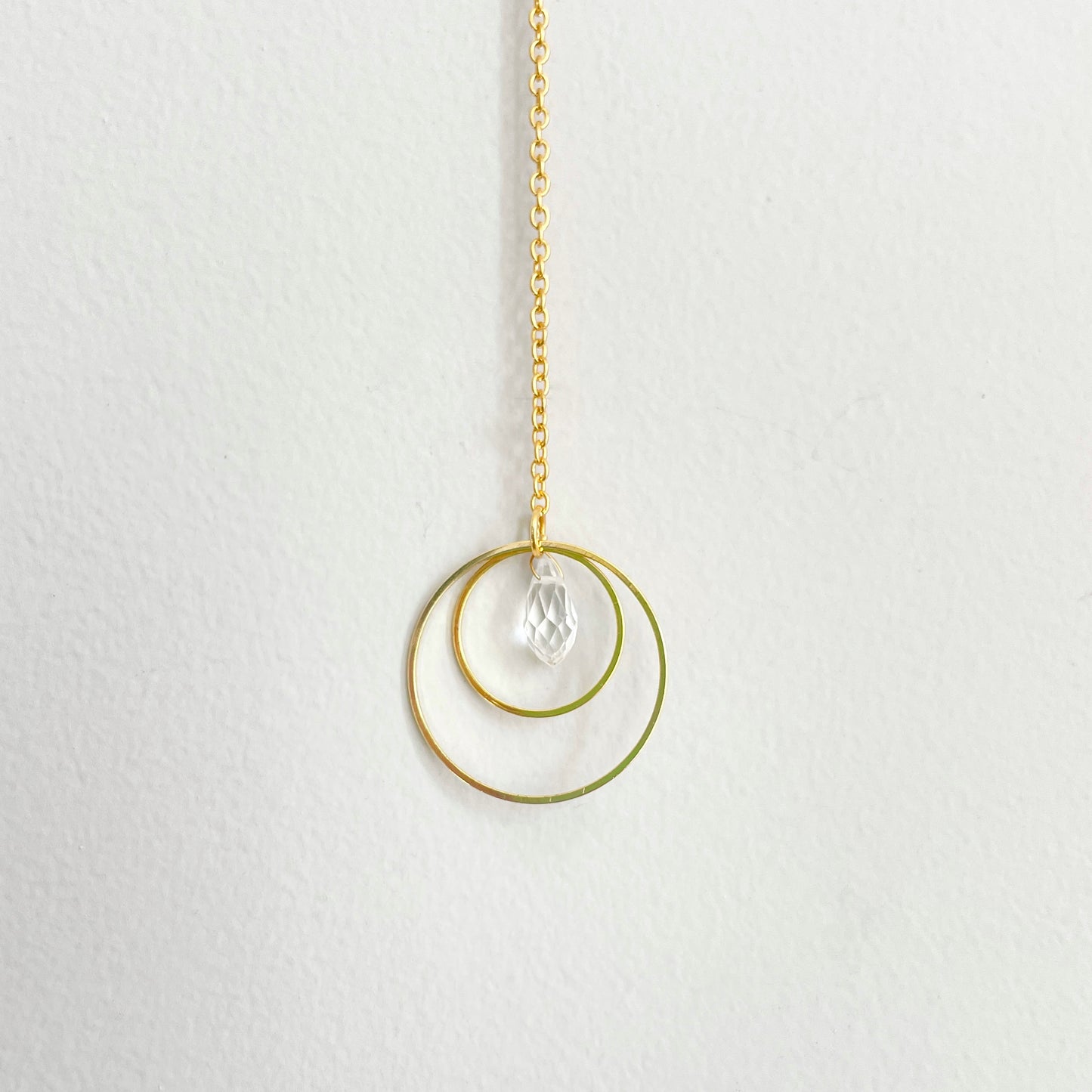 Mini Galaxy Suncatcher with Gold Rings