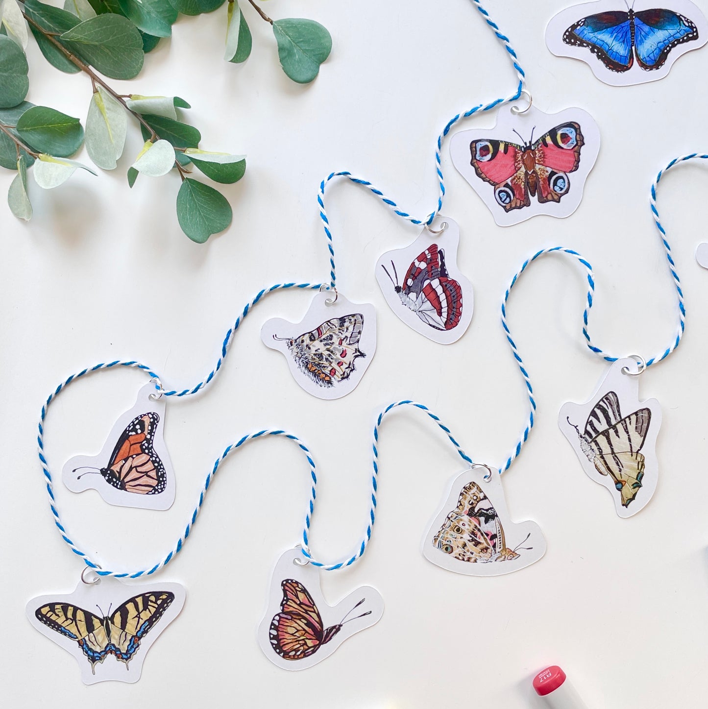 Handmade Paper Garland | Butterflies
