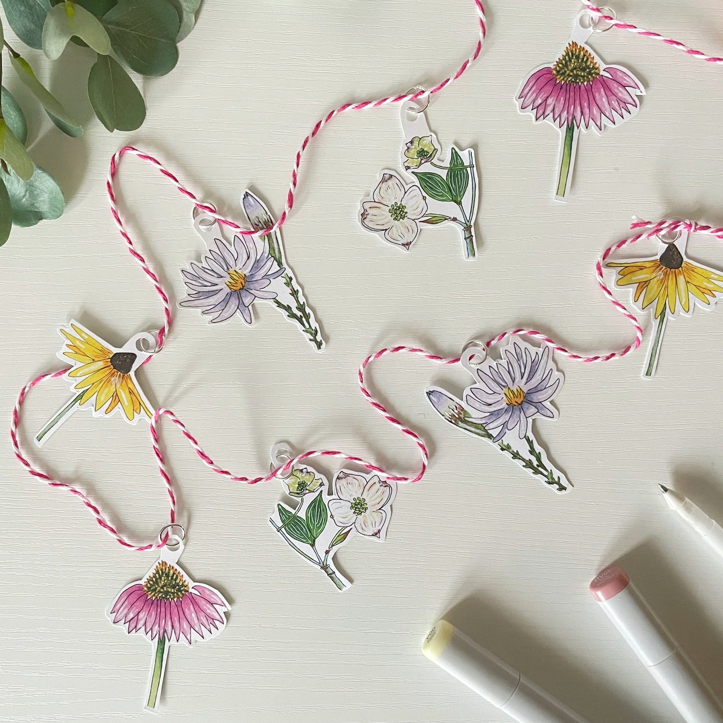 Handmade Paper Garland | Wildflowers