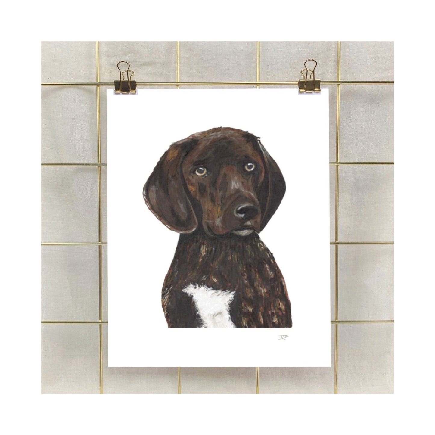 Hand-Illustrated Custom Pet Portrait