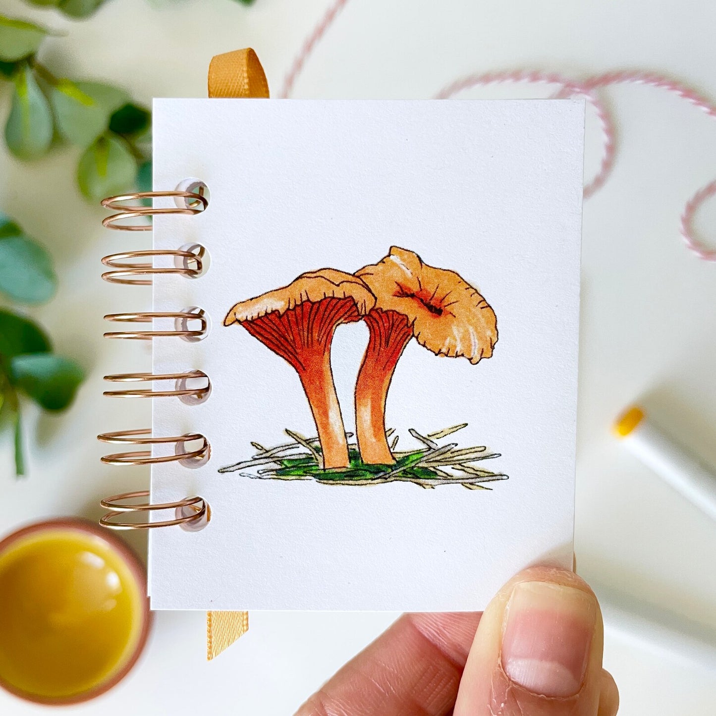 Handmade Mini Notebooks/Sketchbooks | Mushroom Collection