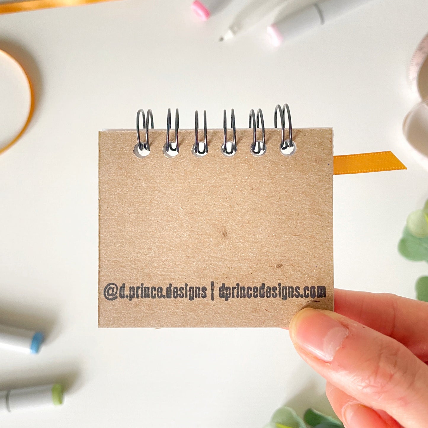 Handmade Mini Notebooks/Sketchbooks | Houseplants Collection