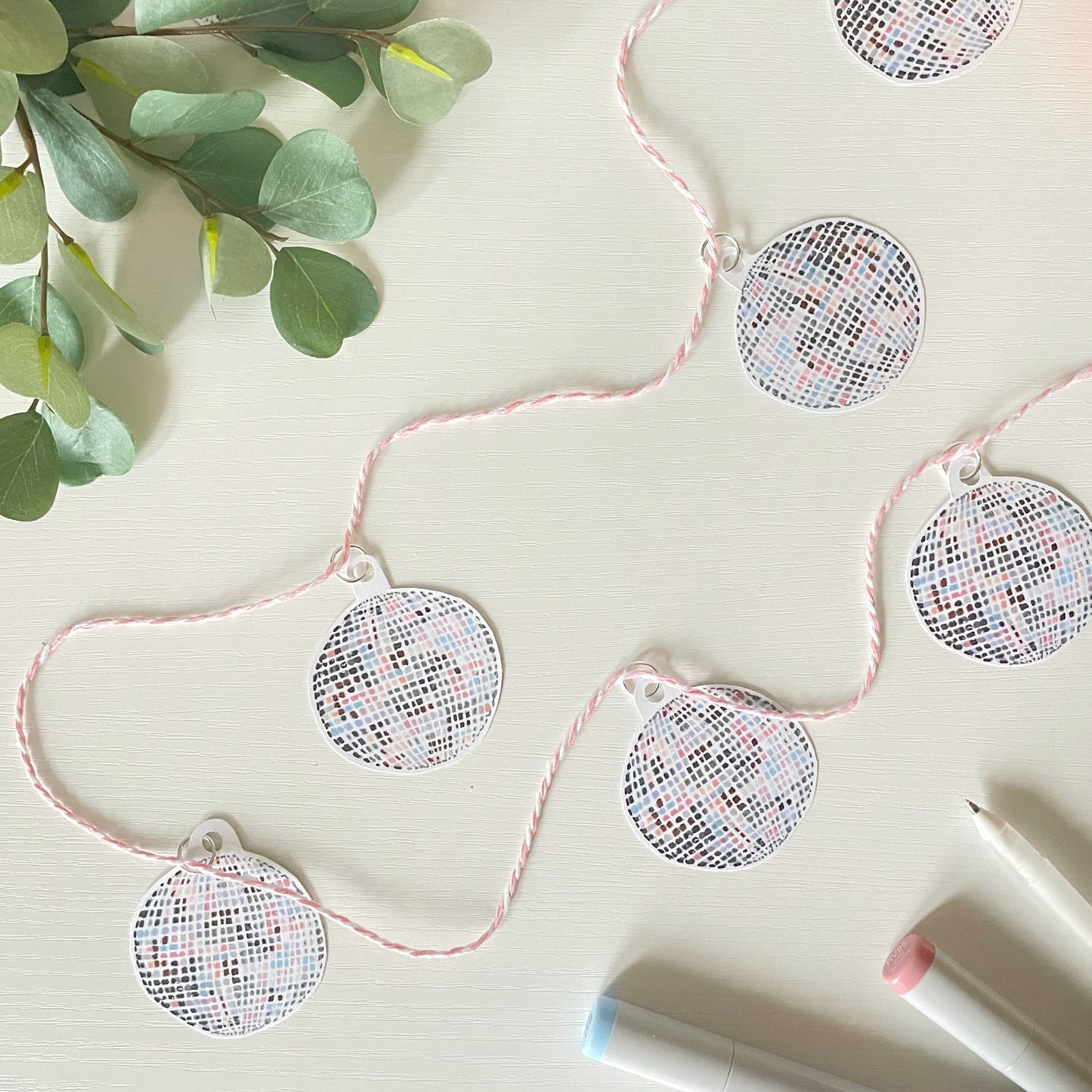 Handmade Paper Garland | Disco Balls