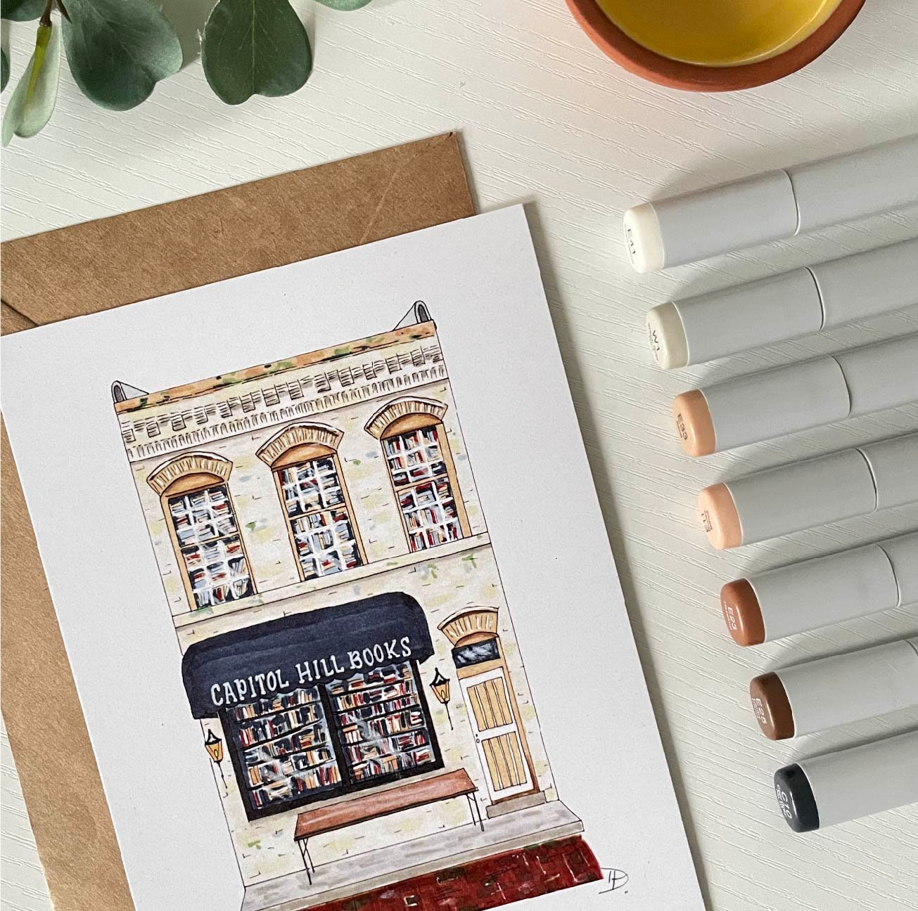 Capitol Hill Books | Recycled Cardstock Print
