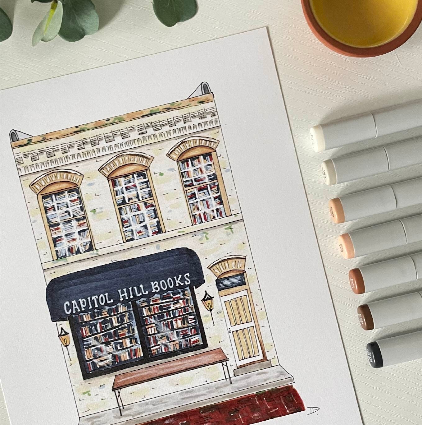 Capitol Hill Books | Recycled Cardstock Print