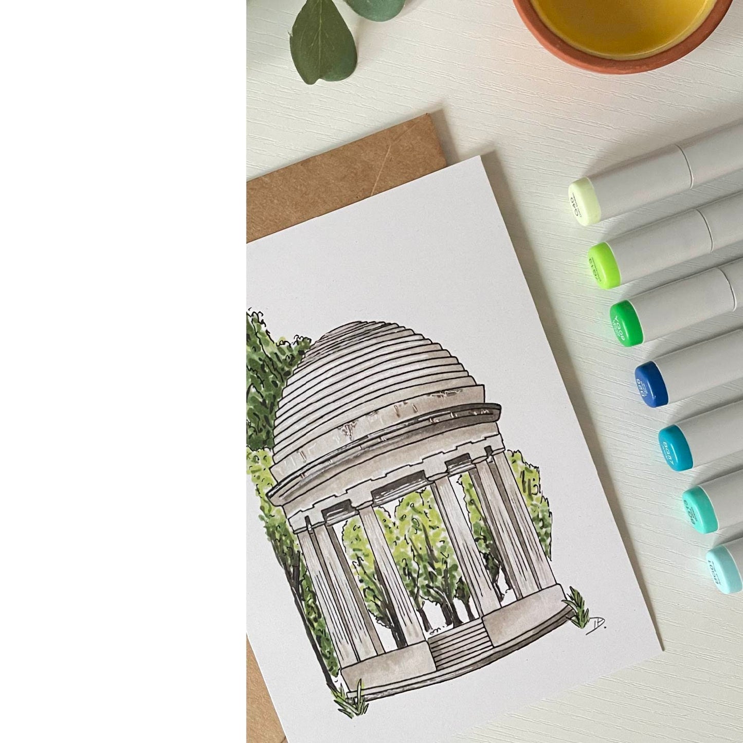 World War I Memorial | Recycled Cardstock Print