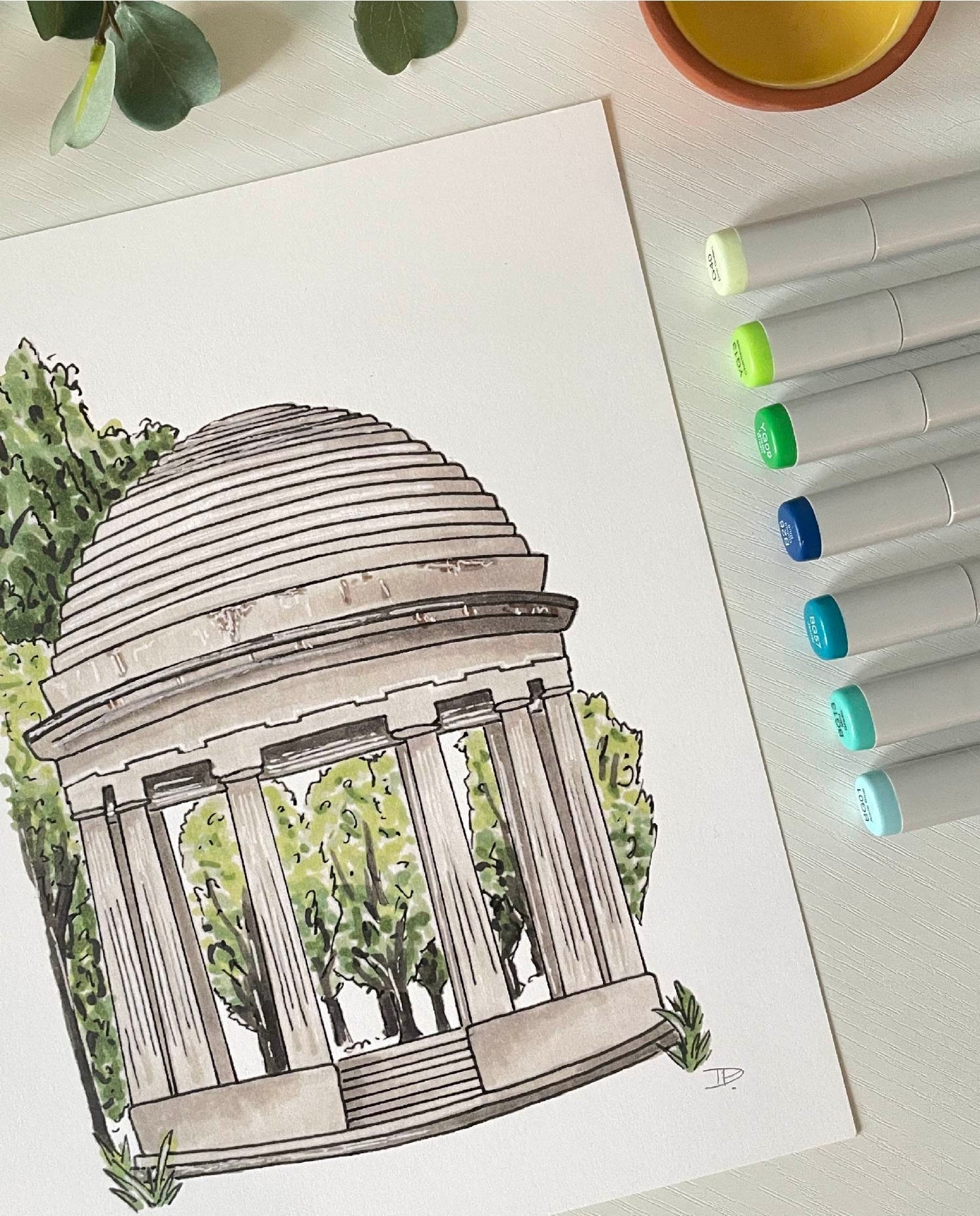 World War I Memorial | Recycled Cardstock Print