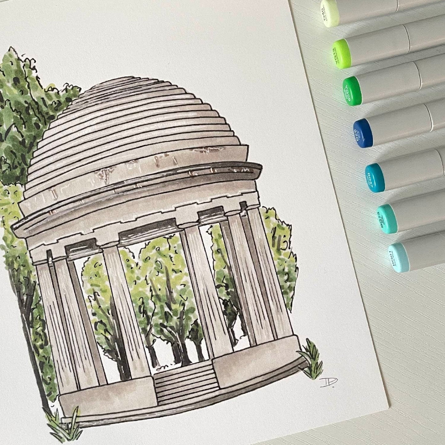 World War I Memorial | Recycled Cardstock Print