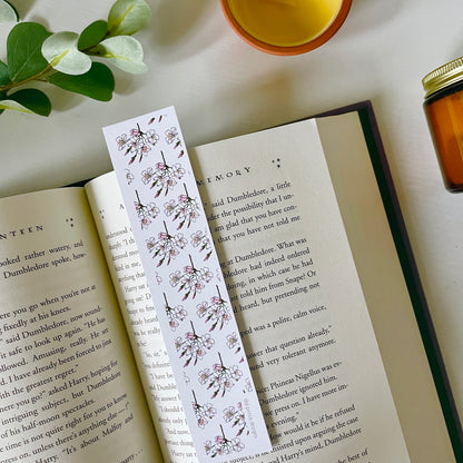 Hand-Illustrated Cherry Blossom | Recycled Cardstock Bookmark