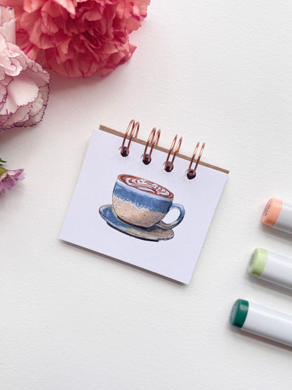 Handmade Mini Notebook/Sketchbook | Latte
