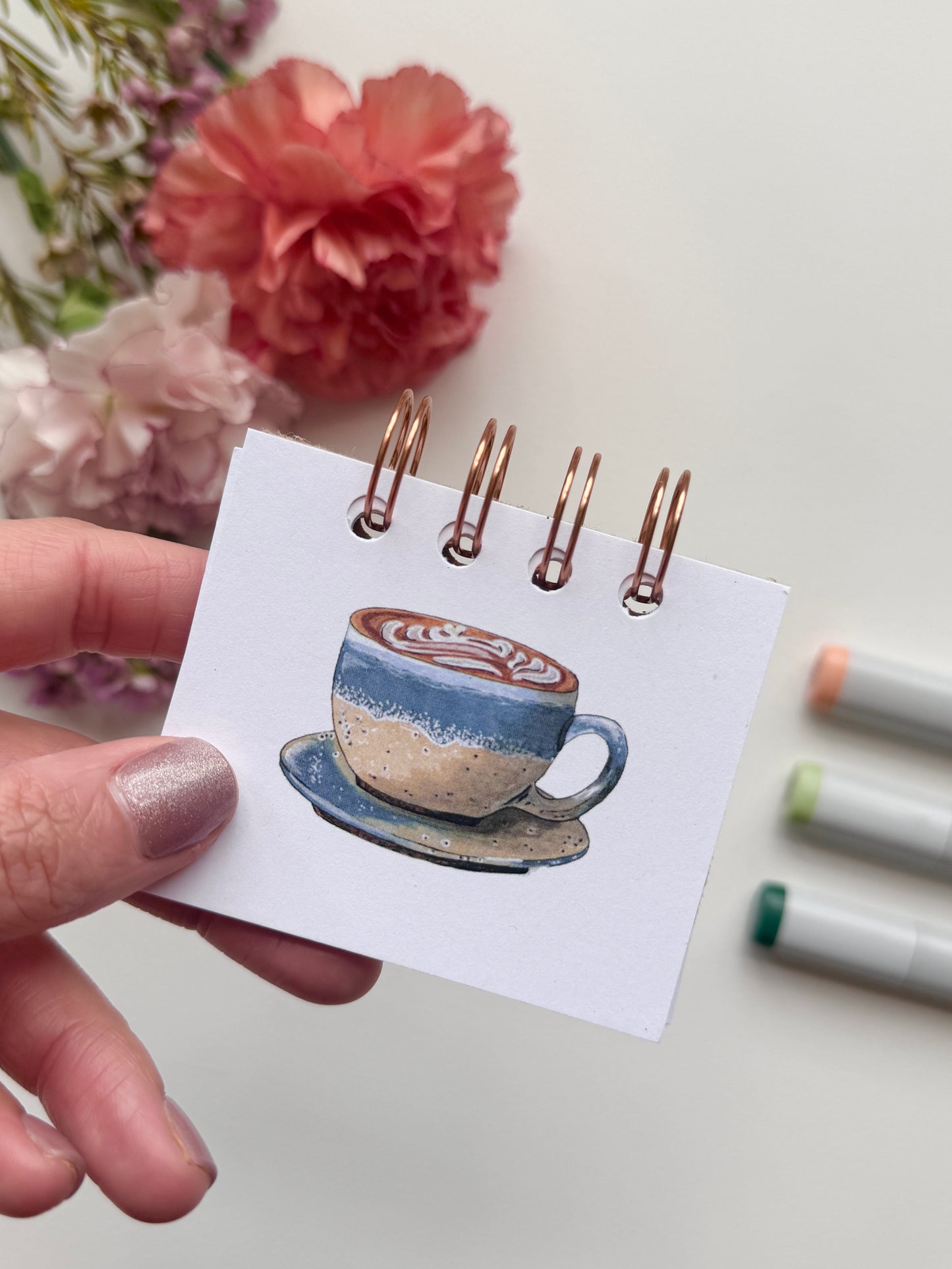 Handmade Mini Notebook/Sketchbook | Latte