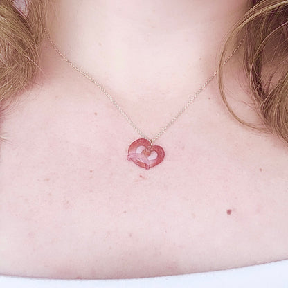 Hand-Illustrated Pretzel | Handmade Acrylic Necklace