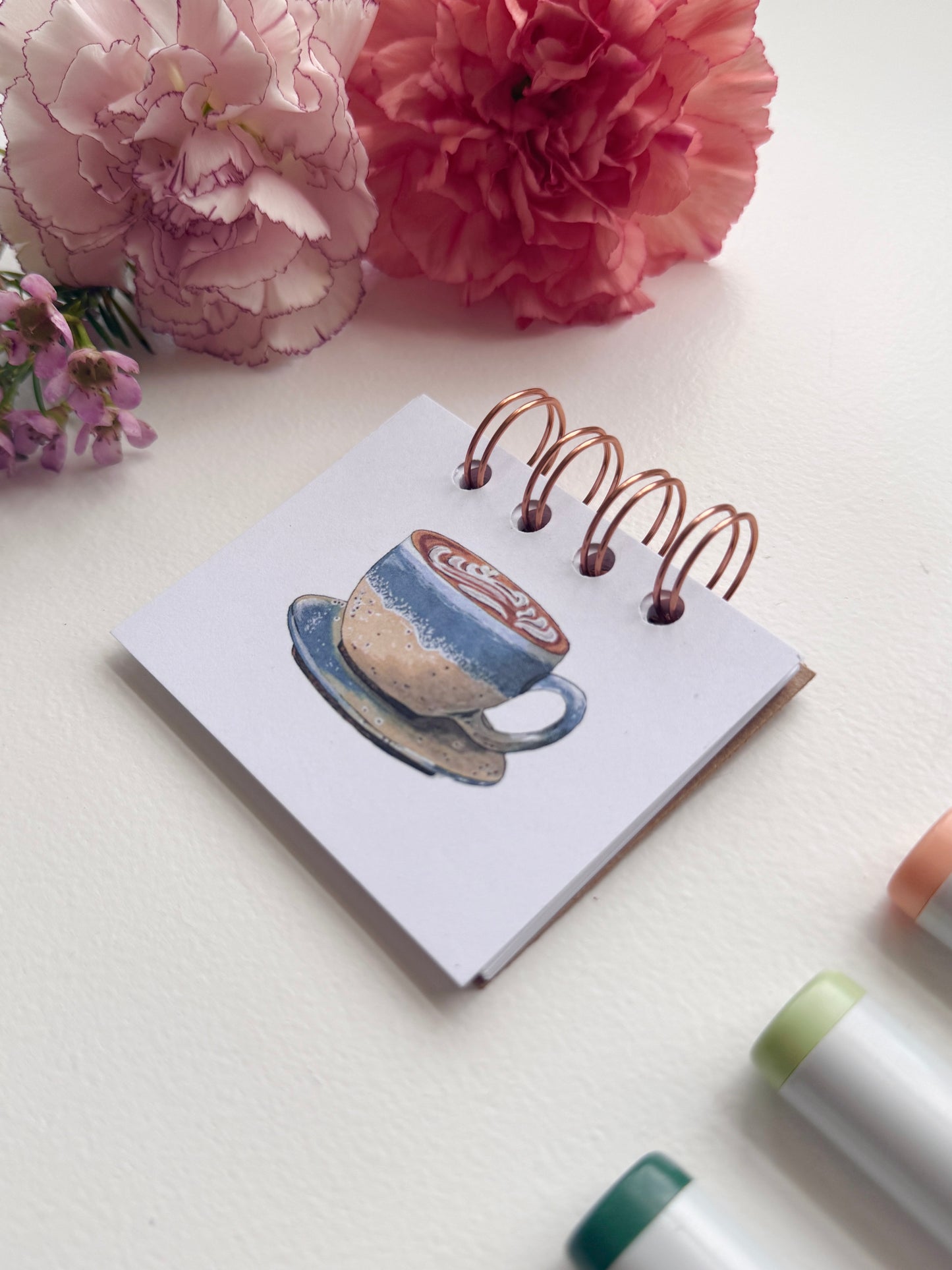 Handmade Mini Notebook/Sketchbook | Latte