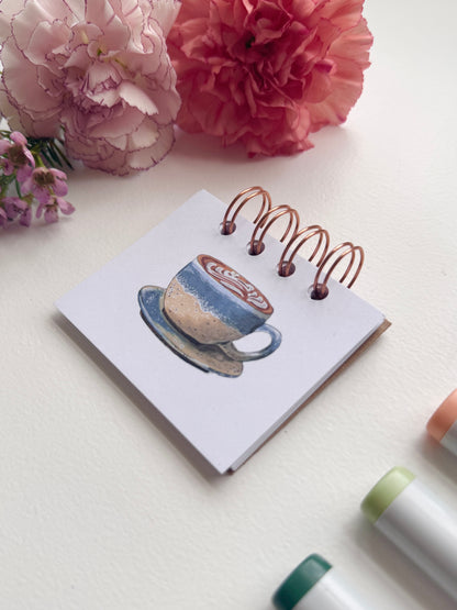 Handmade Mini Notebook/Sketchbook | Latte