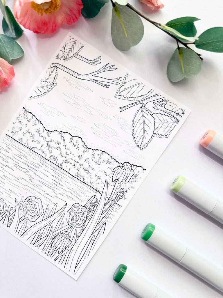 5x7 Color & Frame Sheet | Pocono Pines