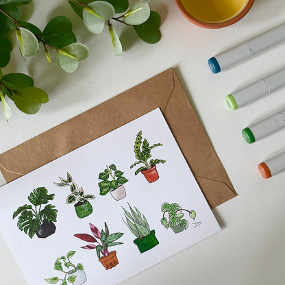 Houseplants | Recycled Cardstock Print