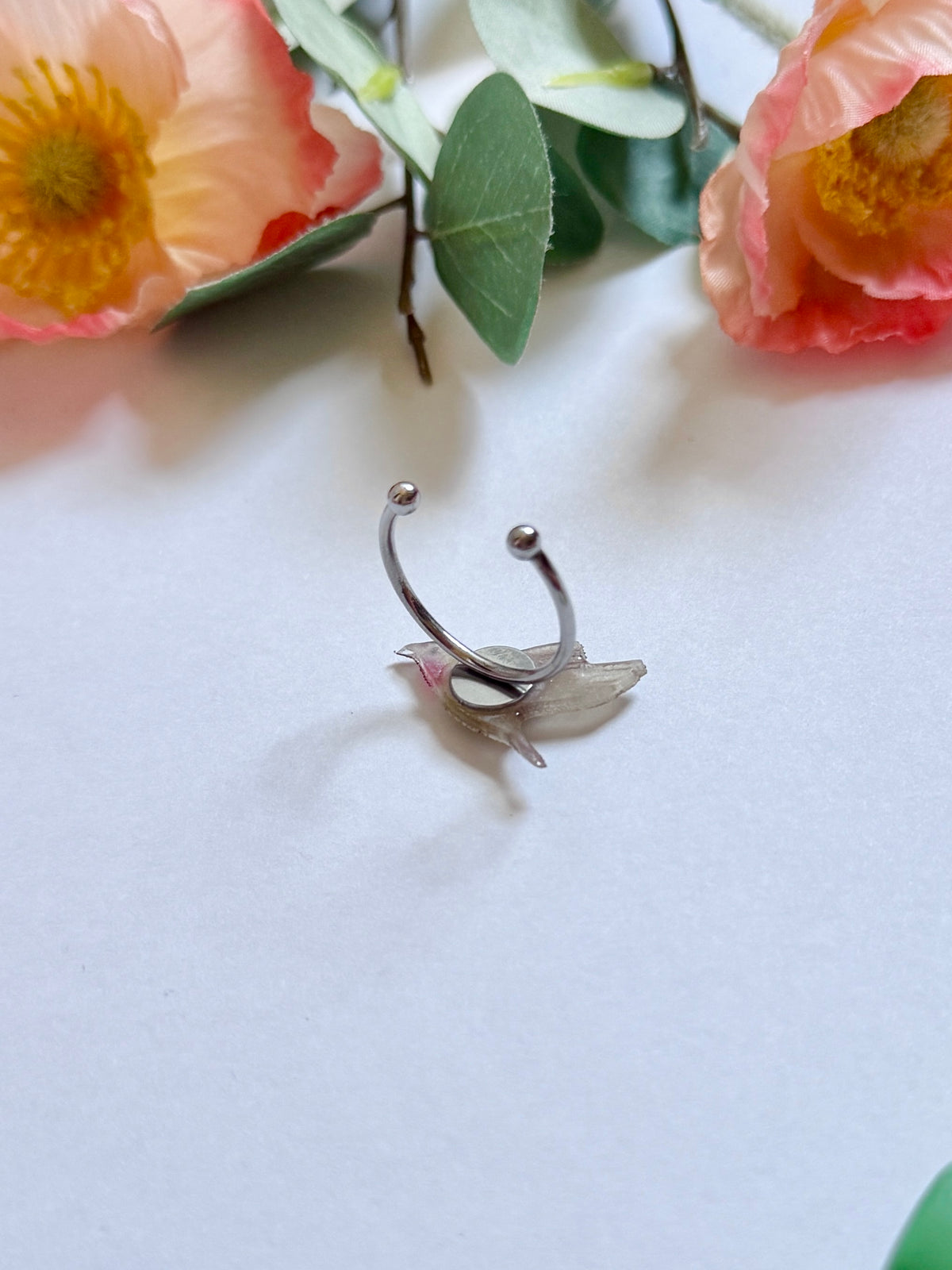 Hand-Illustrated Hummingbird | Handmade Resin Ring