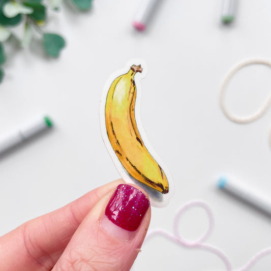 Hand-Illustrated Banana | 2" Vinyl Sticker