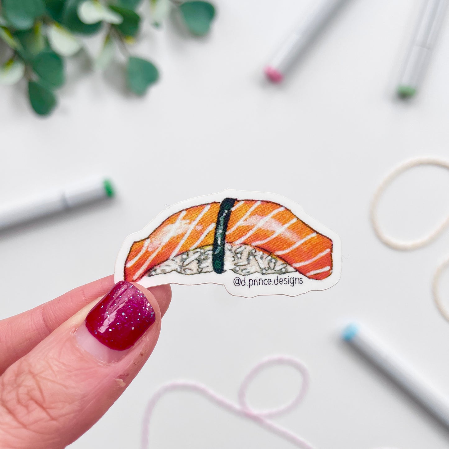 Hand-Illustrated Sushi | 2" Vinyl Sticker