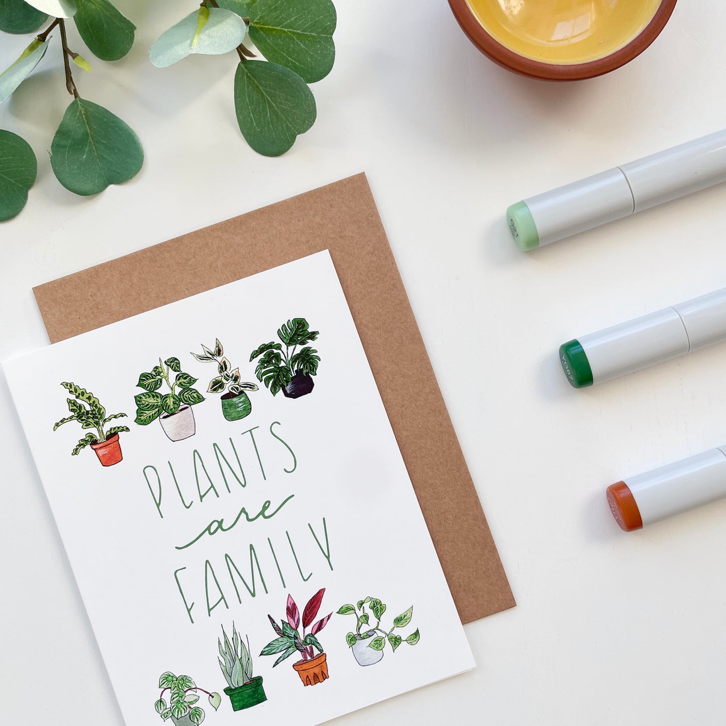 Plants Are Family | Hand Illustrated Greeting Card