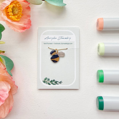 Hand-Illustrated Bumblebee | Handmade Acrylic Necklace