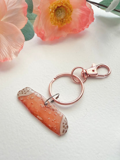 Hand-Illustrated Cannoli | Handmade Acrylic + Resin Keychain/Bag Charm