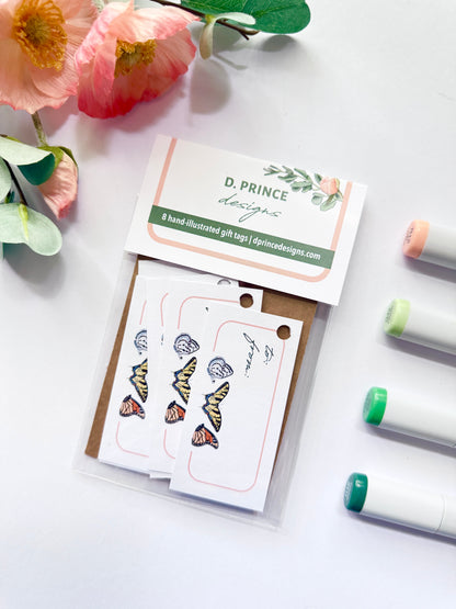 Hand-Illustrated Houseplants Gift Tags | Set of 8