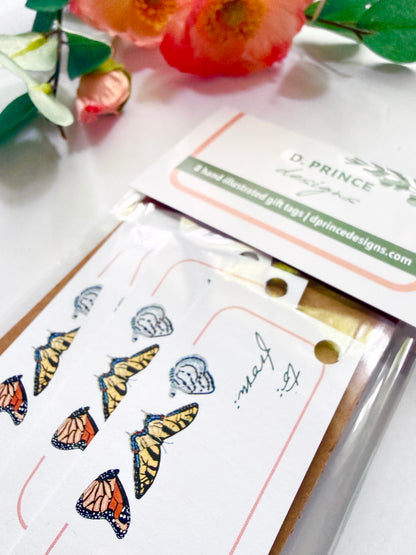 Hand-Illustrated Houseplants Gift Tags | Set of 8