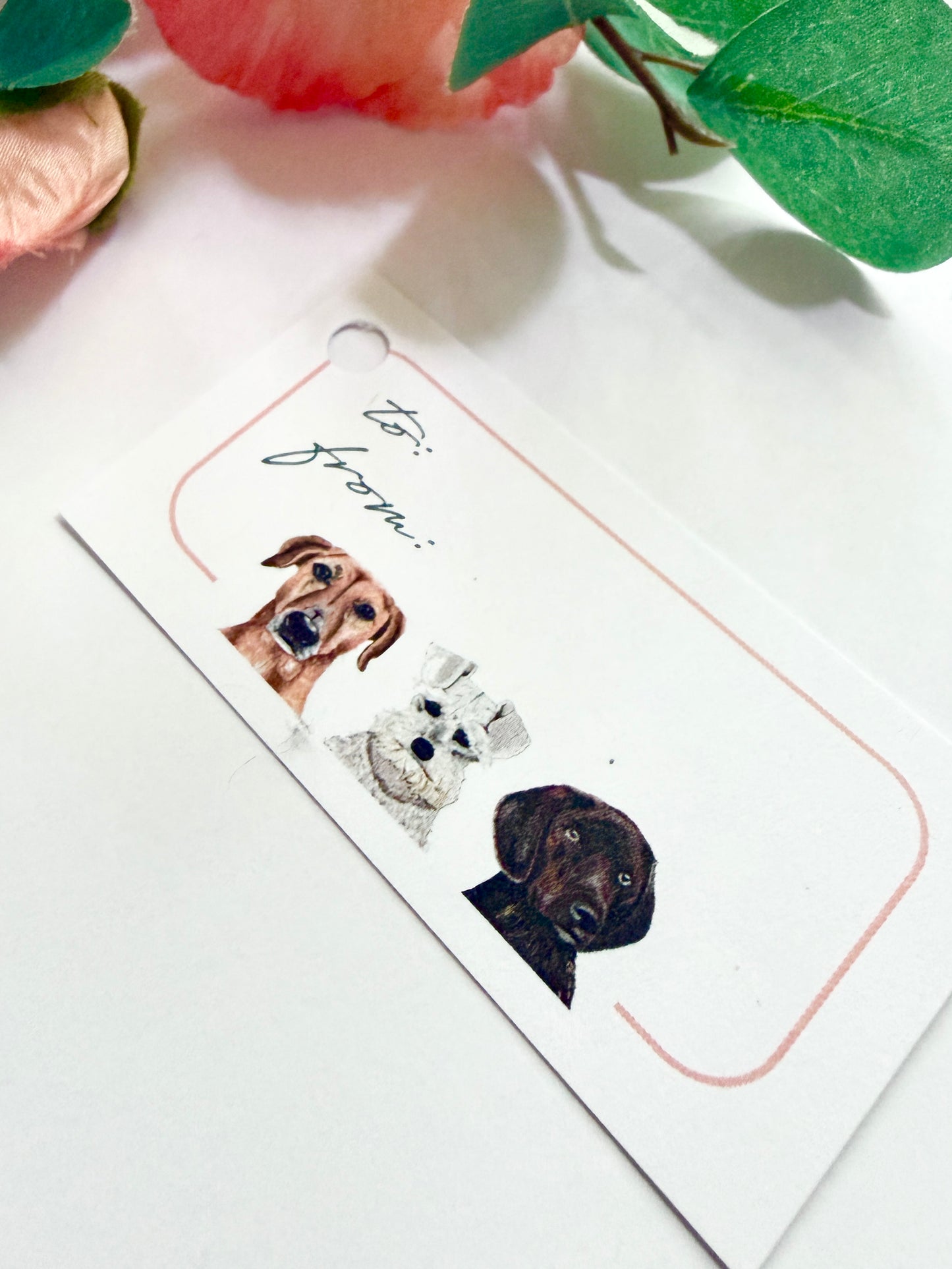 Hand-Illustrated Dogs Gift Tags | Set of 8