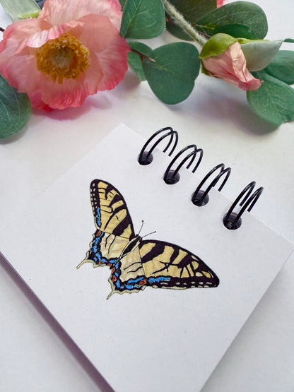 Handmade Mini Notebook/Sketchbook | Eastern Tiger Swallowtail Butterfly