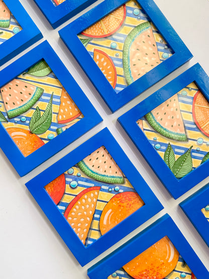 One of a Kind Batch Minis | Juicy Summer | Original 4x4 Illustrations