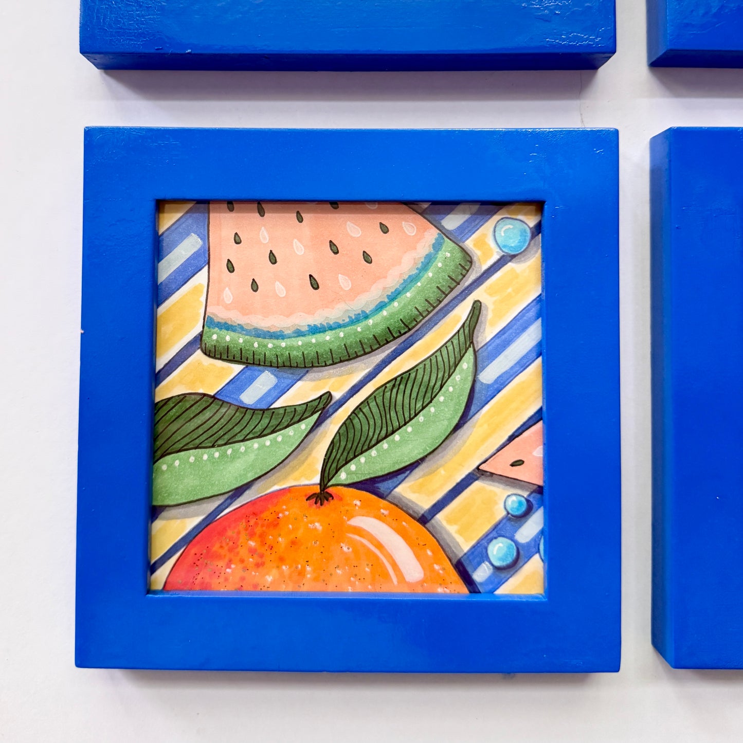 One of a Kind Batch Minis | Juicy Summer | Original 4x4 Illustrations