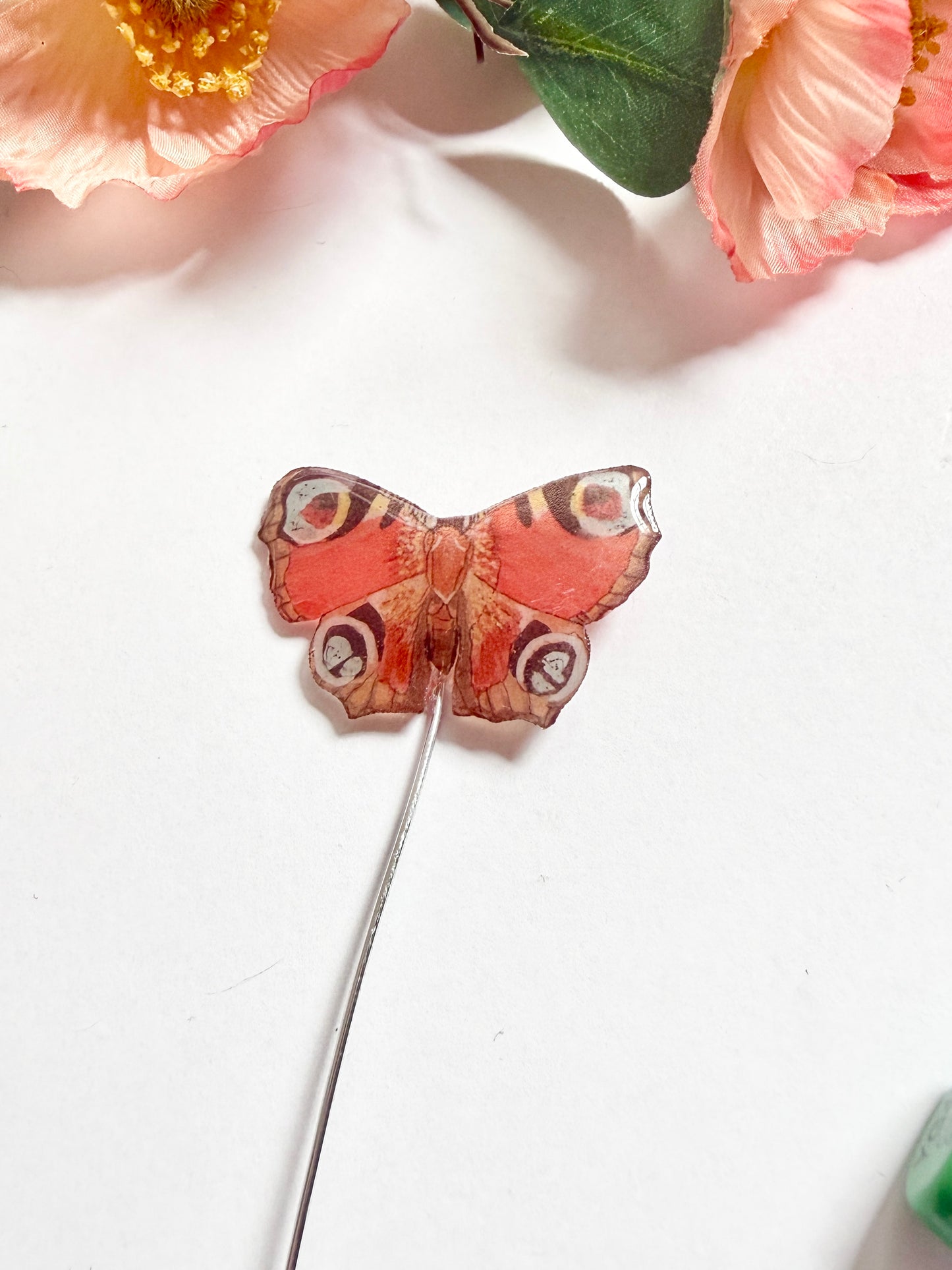 Red Peacock Butterfly Plant Buddy