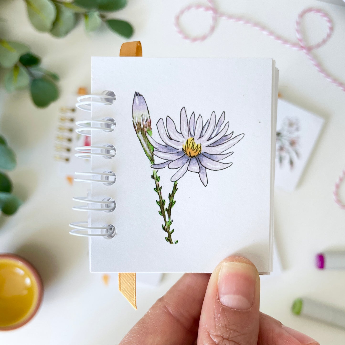 Handmade Mini Notebooks/Sketchbooks | Floral Collection